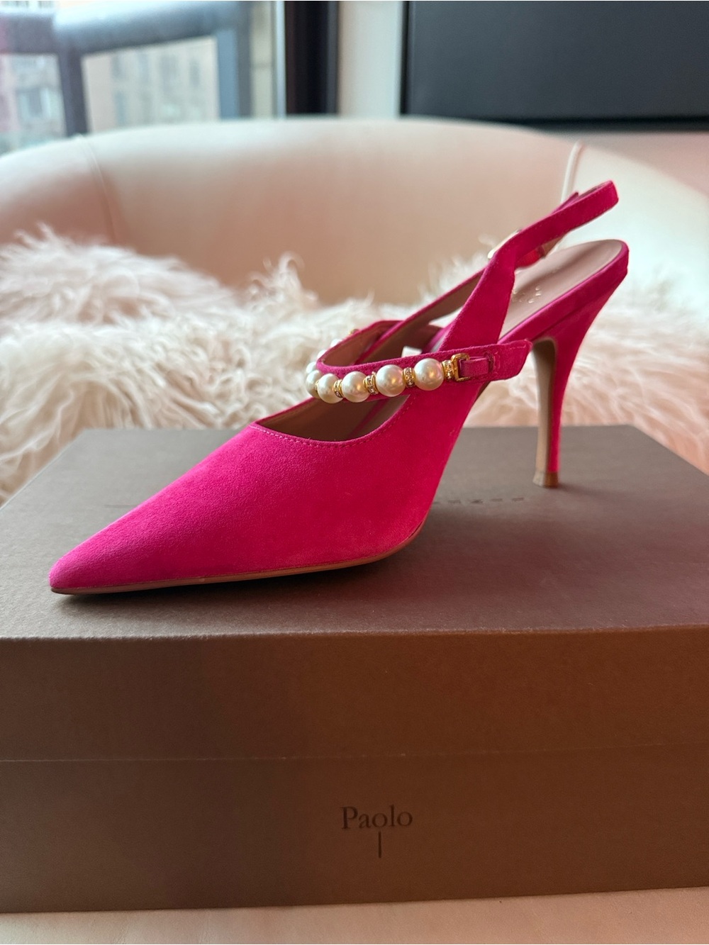 Linea Paolo Yemina Slingback Pumps – Fuchsia Suede – Size 6.5 ‼️ CLEAROUT SALE